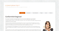 Desktop Screenshot of conformiteit.nl