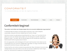 Tablet Screenshot of conformiteit.nl